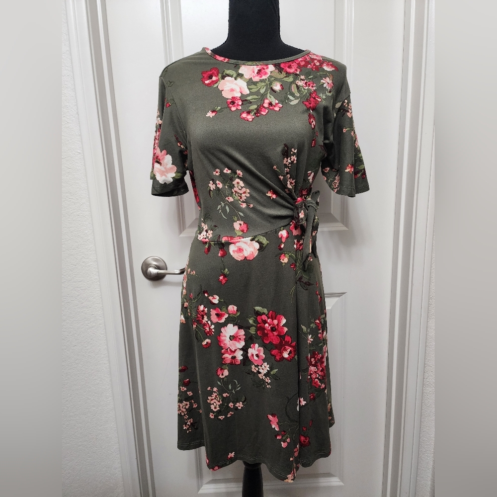 Floral Green Dress